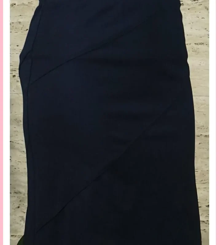 Női elegáns szoknya, sötétkék noihatizsak-hu 2